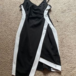 Black Crossed Mini Dress